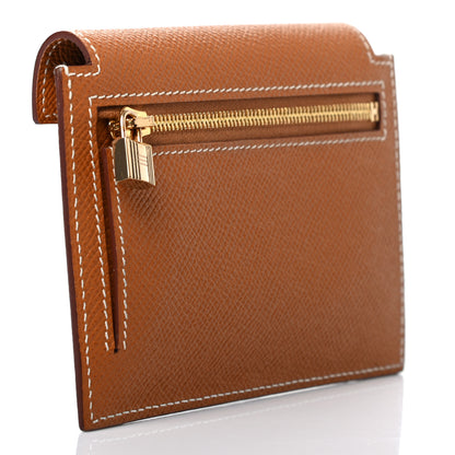 Hermes Epsom Kelly Pocket Compact Wallet Gold 3 of 7