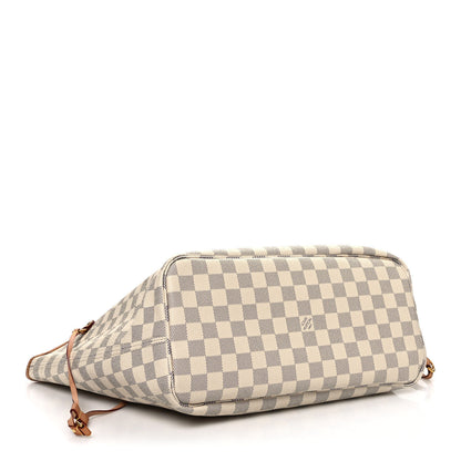 Louis Vuitton Damier Azur Neo Neverfull MM Rose Ballerine 5 of 14