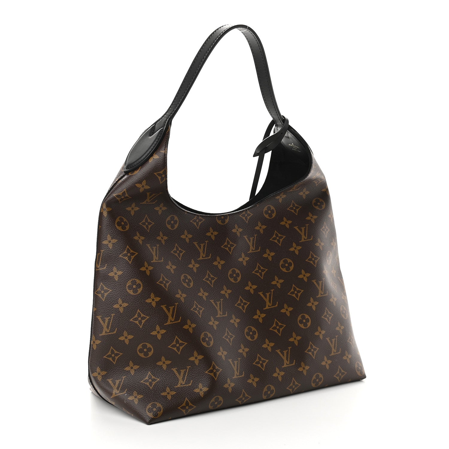 Louis Vuitton Monogram Flower Hobo Black 3 of 8