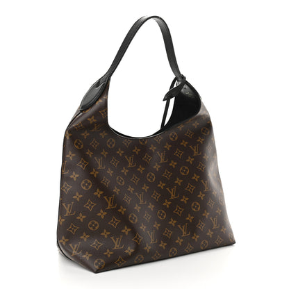 Louis Vuitton Monogram Flower Hobo Black 3 of 8