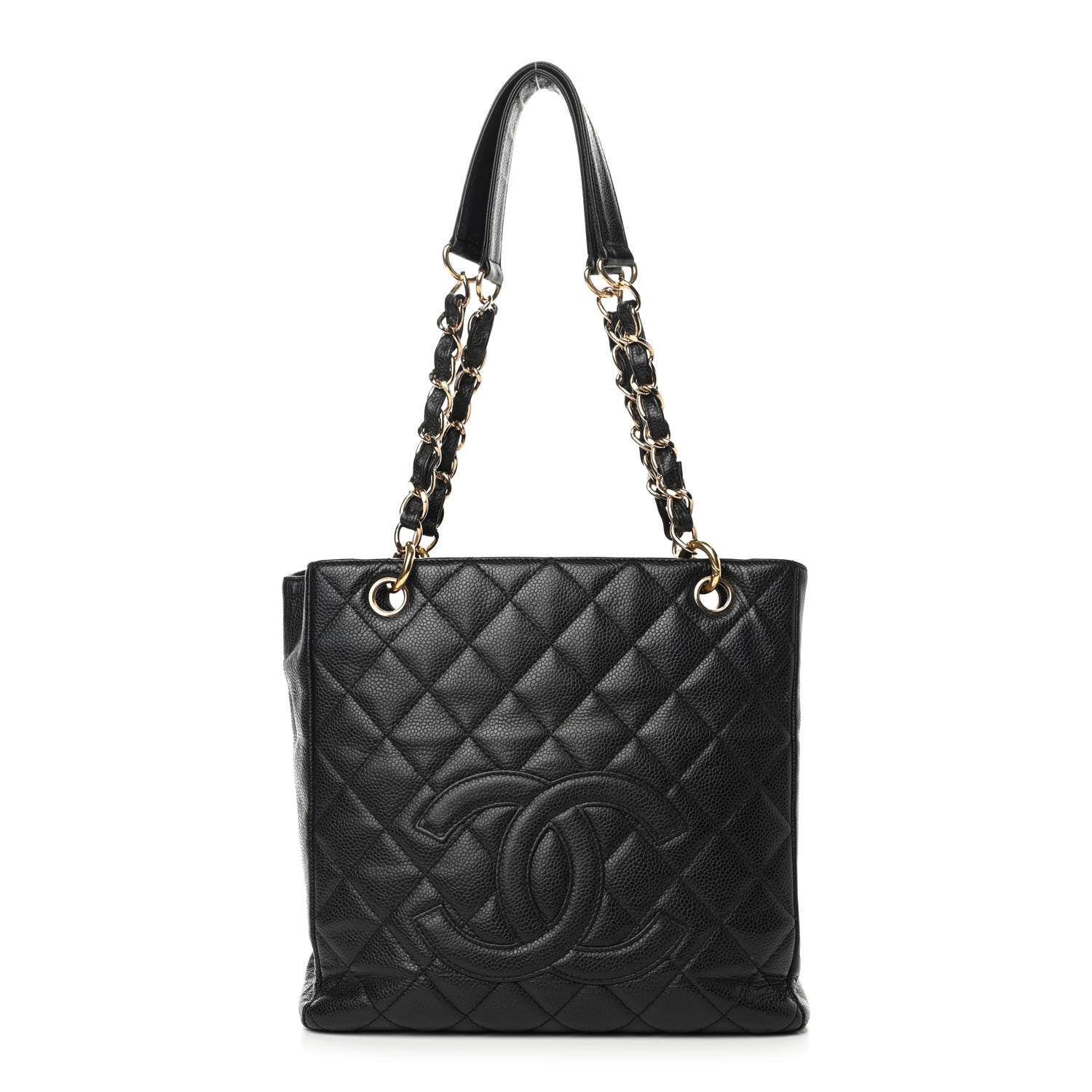 Chanel Caviar Quilted Petit Shopping Tote PST Black 1 of 8