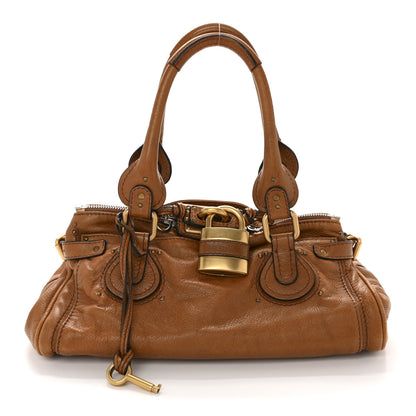 Chloe Calfskin Medium Paddington Satchel Tan 1 of 12