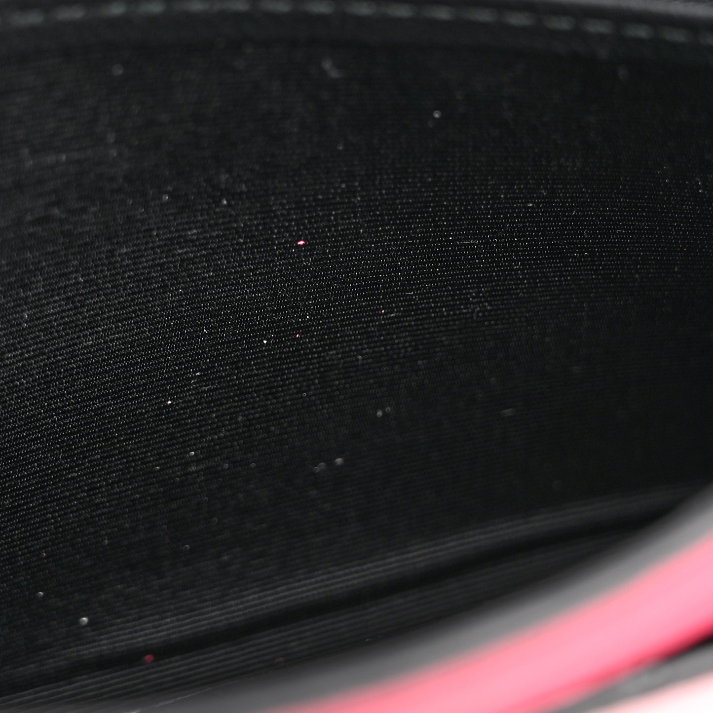 Pebbled Calfskin Skull Wallet on Chain Pink