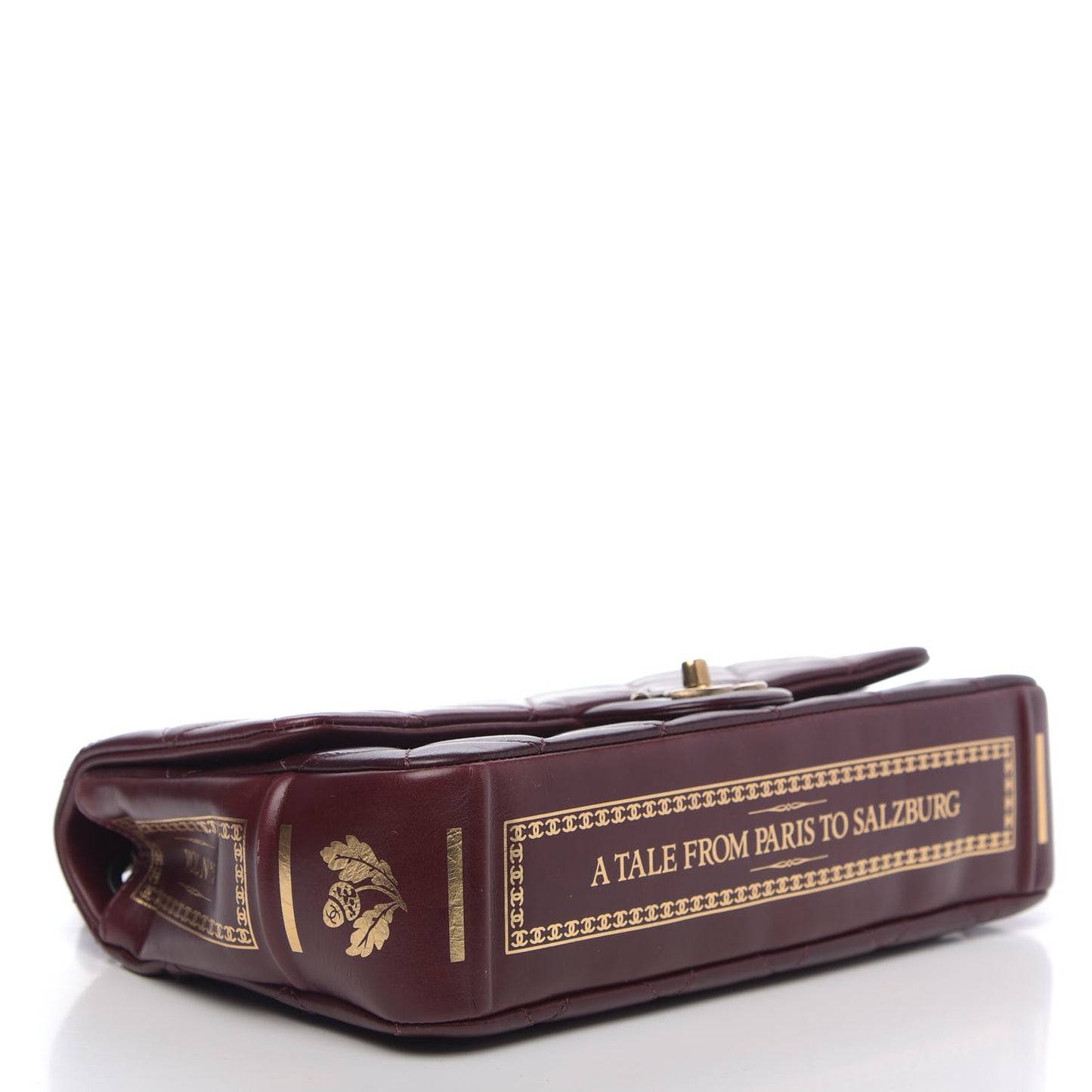 Hot Stamping Calfskin Tale Of Salzburg Flap Burgundy