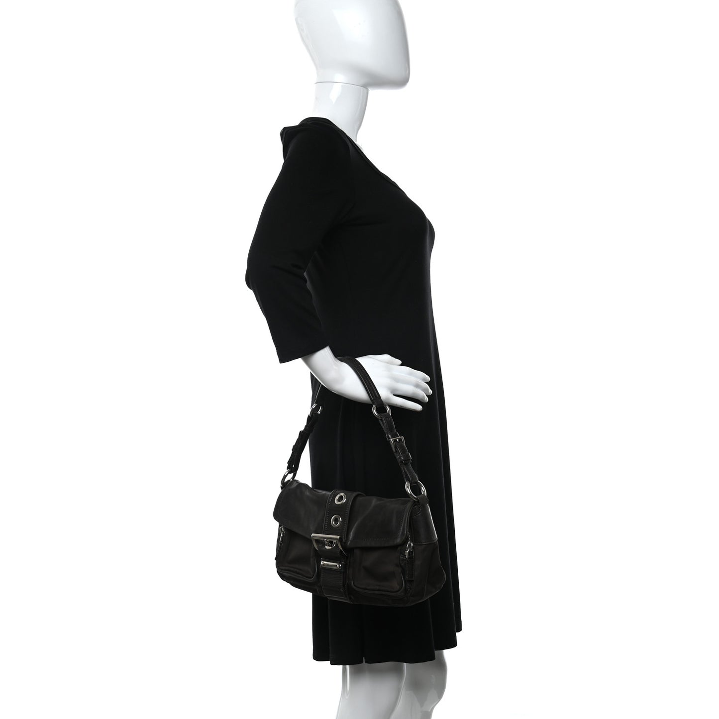 Tessuto Nylon Nappa Satchel Moro