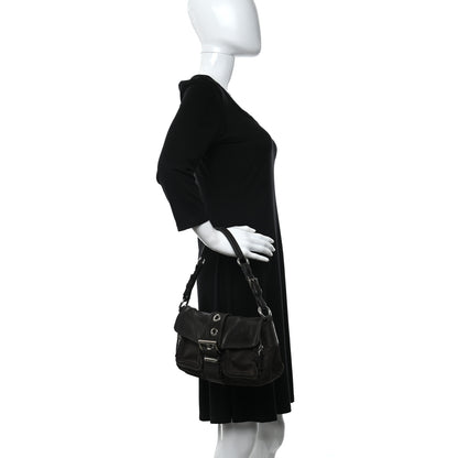 Prada Tessuto Nylon Nappa Satchel Moro 2 of 10