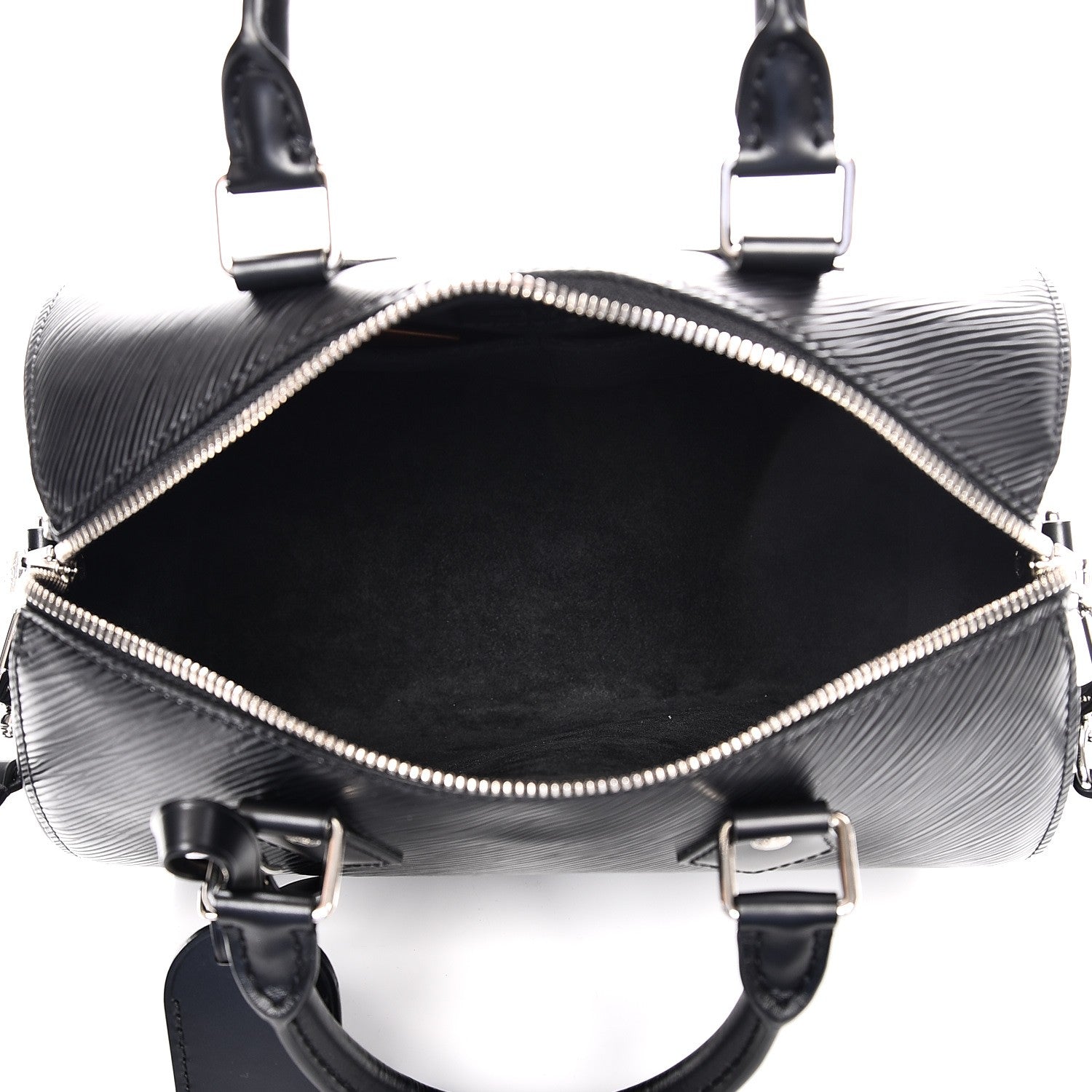 Louis Vuitton Epi Speedy Bandouliere 25 Black 6 of 12