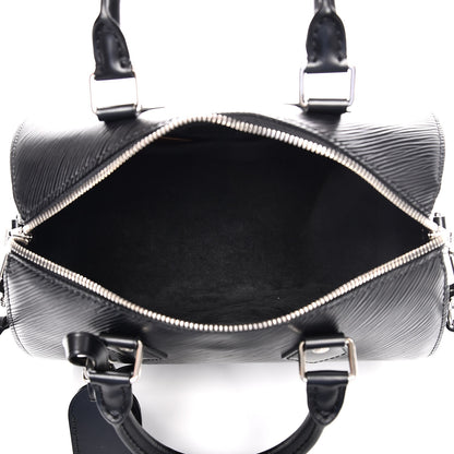 Louis Vuitton Epi Speedy Bandouliere 25 Black 6 of 12