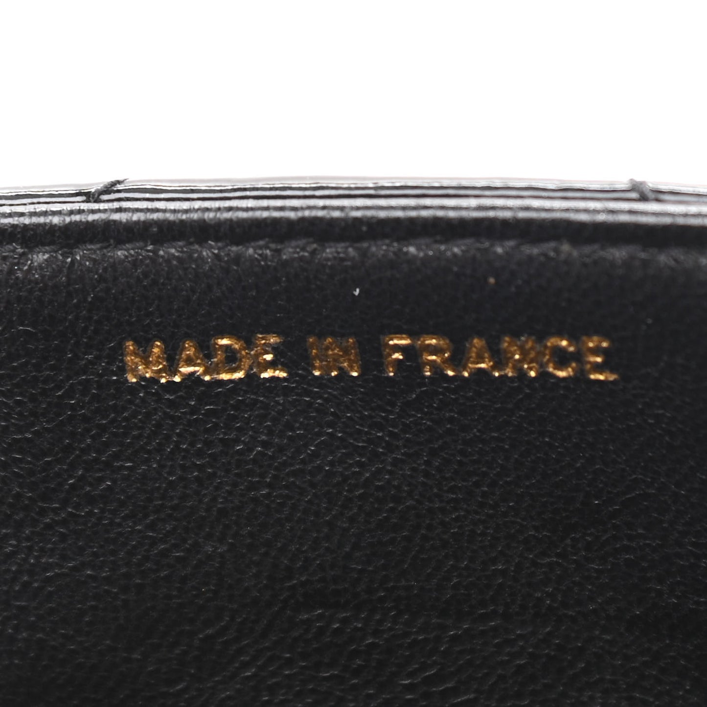 Patent Quilted Medium Single Flap Bag Black