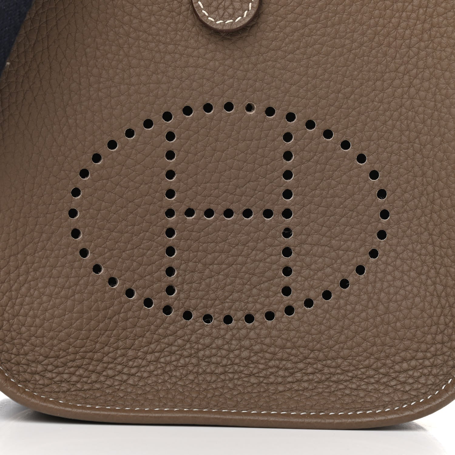 Hermes Taurillon Clemence Amazone Evelyne TPM Etoupe Bleu Indigo 8 of 12