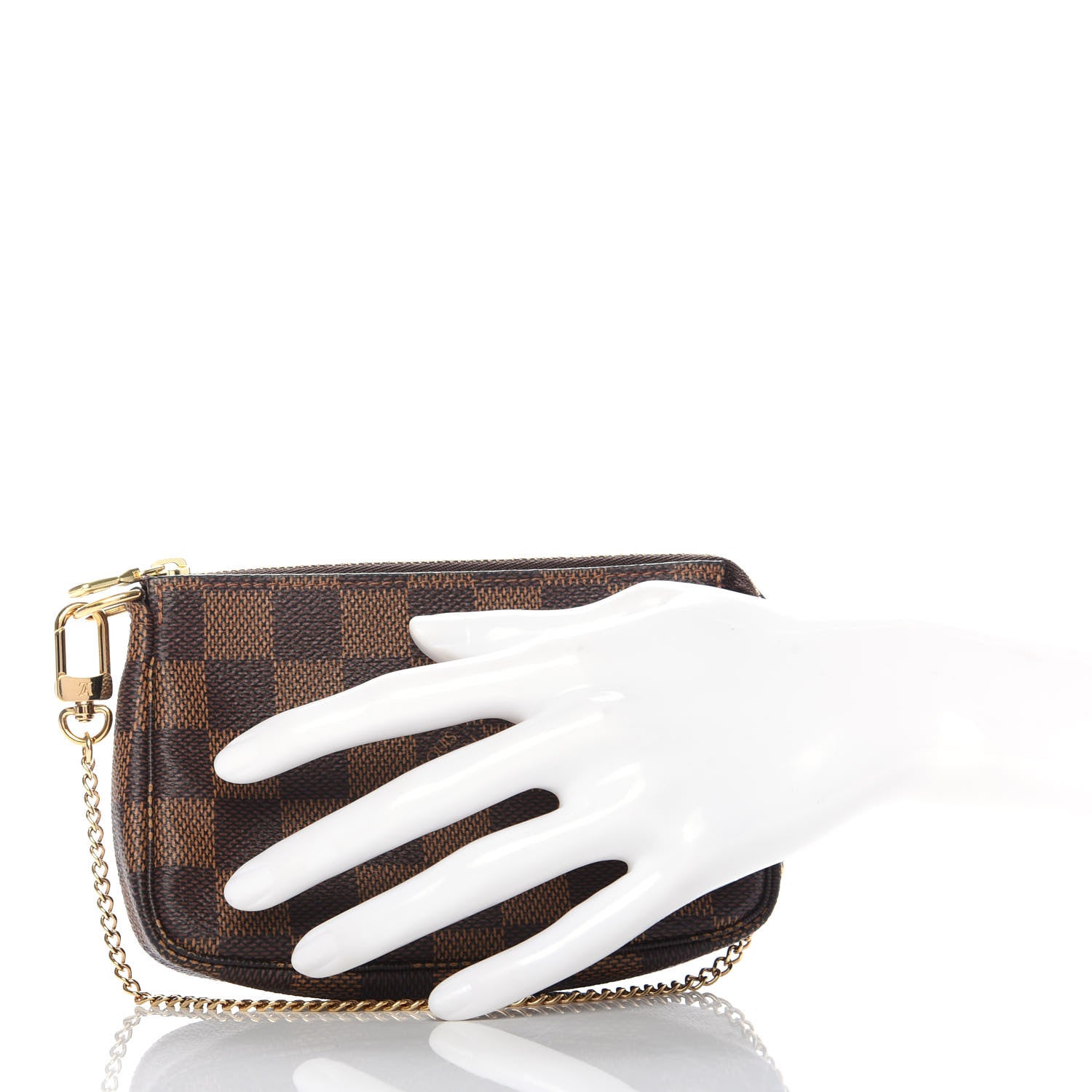 Louis Vuitton Damier Ebene Mini Pochette Accessories 2 of 9