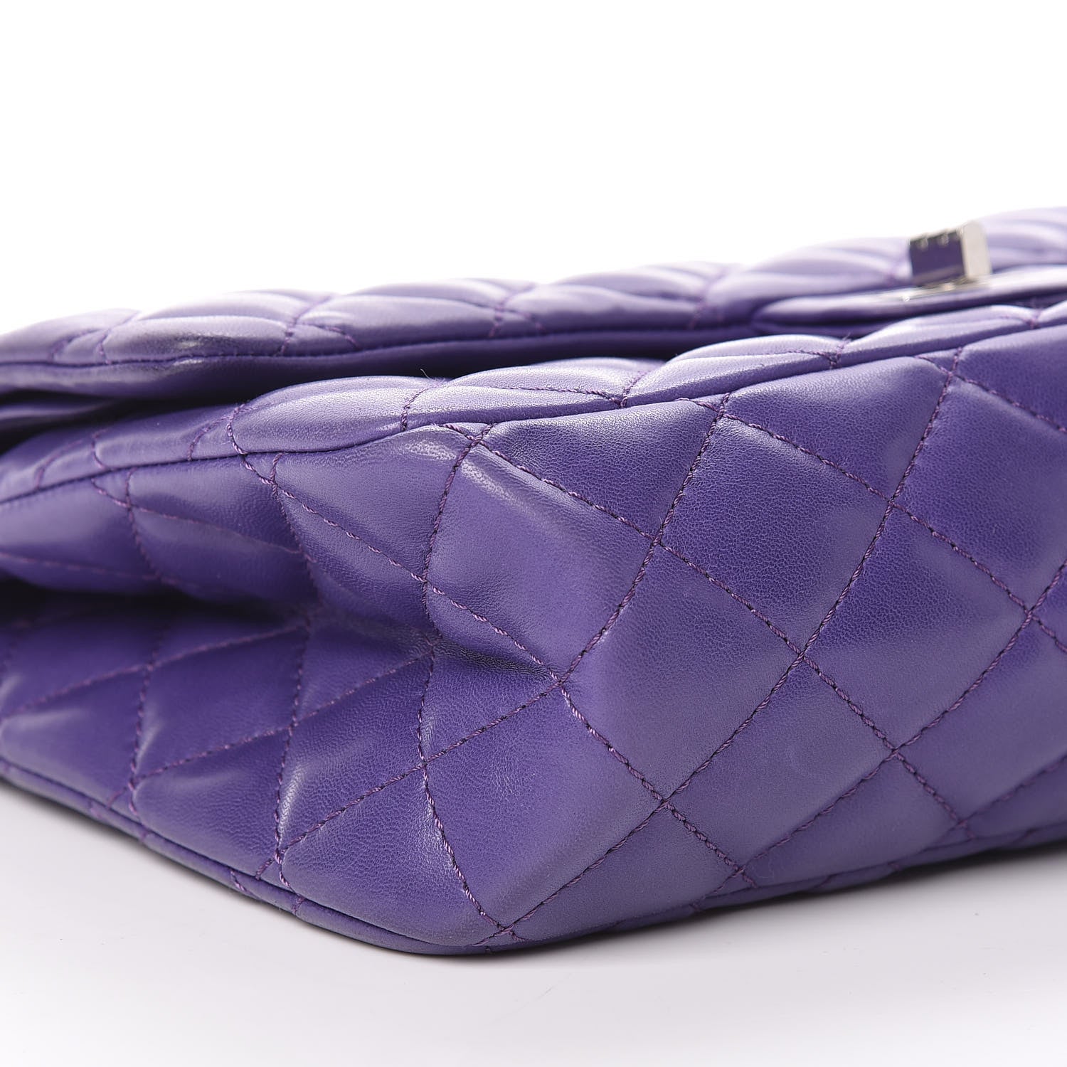 Chanel Lambskin Quilted 2.55 Reissue 226 Flap Purple 9 of 13
