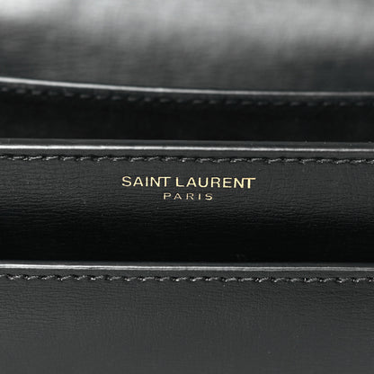 Saint Laurent Calfskin Medium Monogram Sunset Black 6 of 9