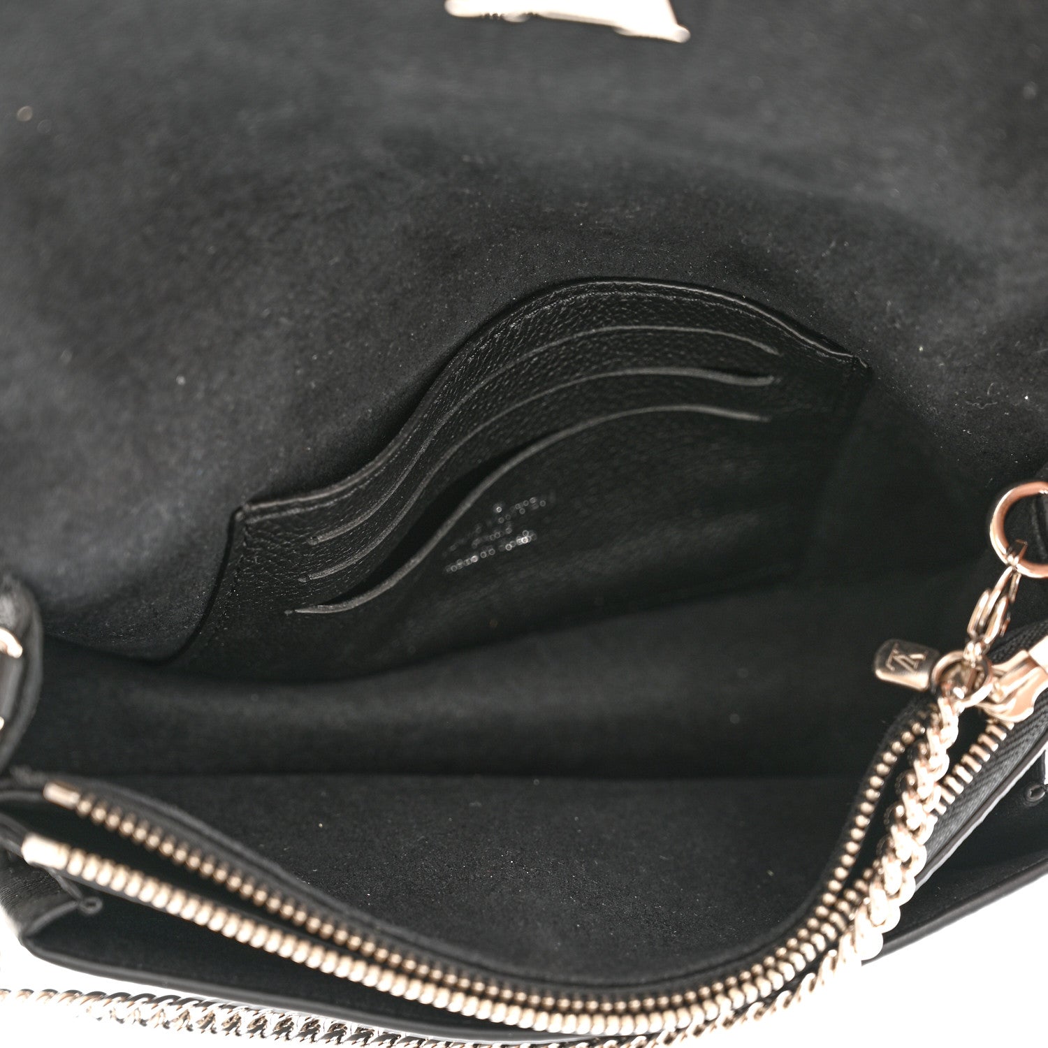 Louis Vuitton Soft Calfskin My Lockme Chain Pochette Black 5 of 11