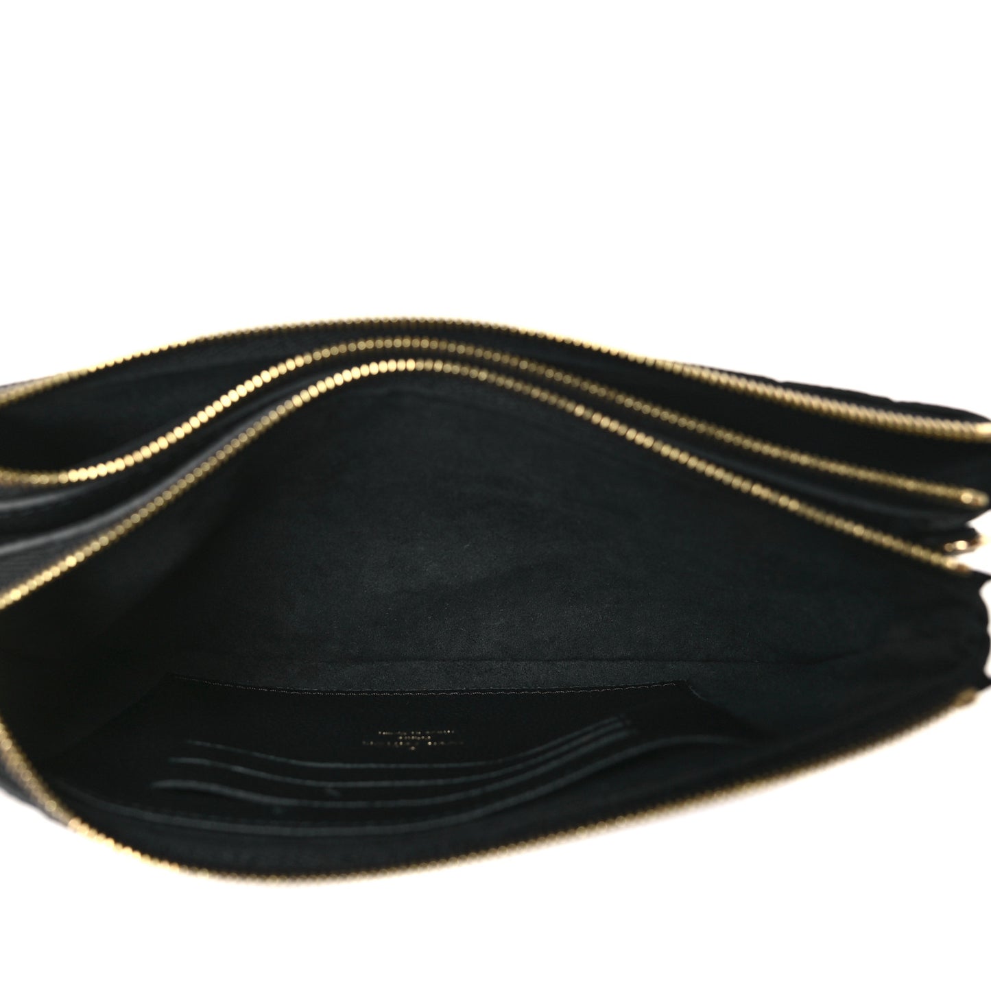 Empreinte Double Zip Pochette Black