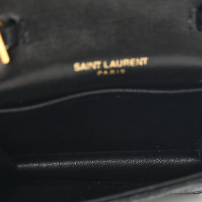 Saint Laurent Lambskin Quilted Micro Gaby Bag Black 4 of 6
