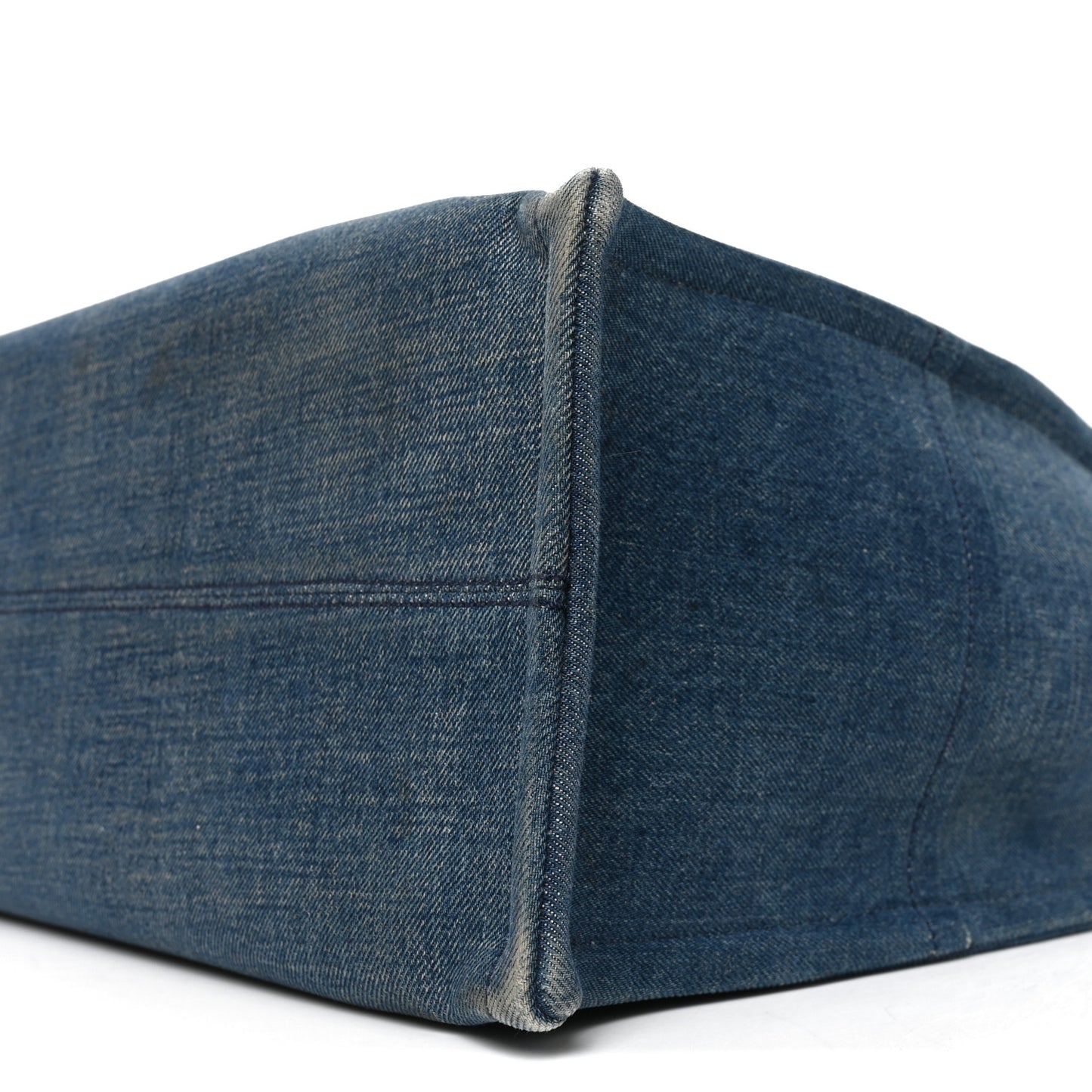 Denim Large Thais Cabas Navy Tan