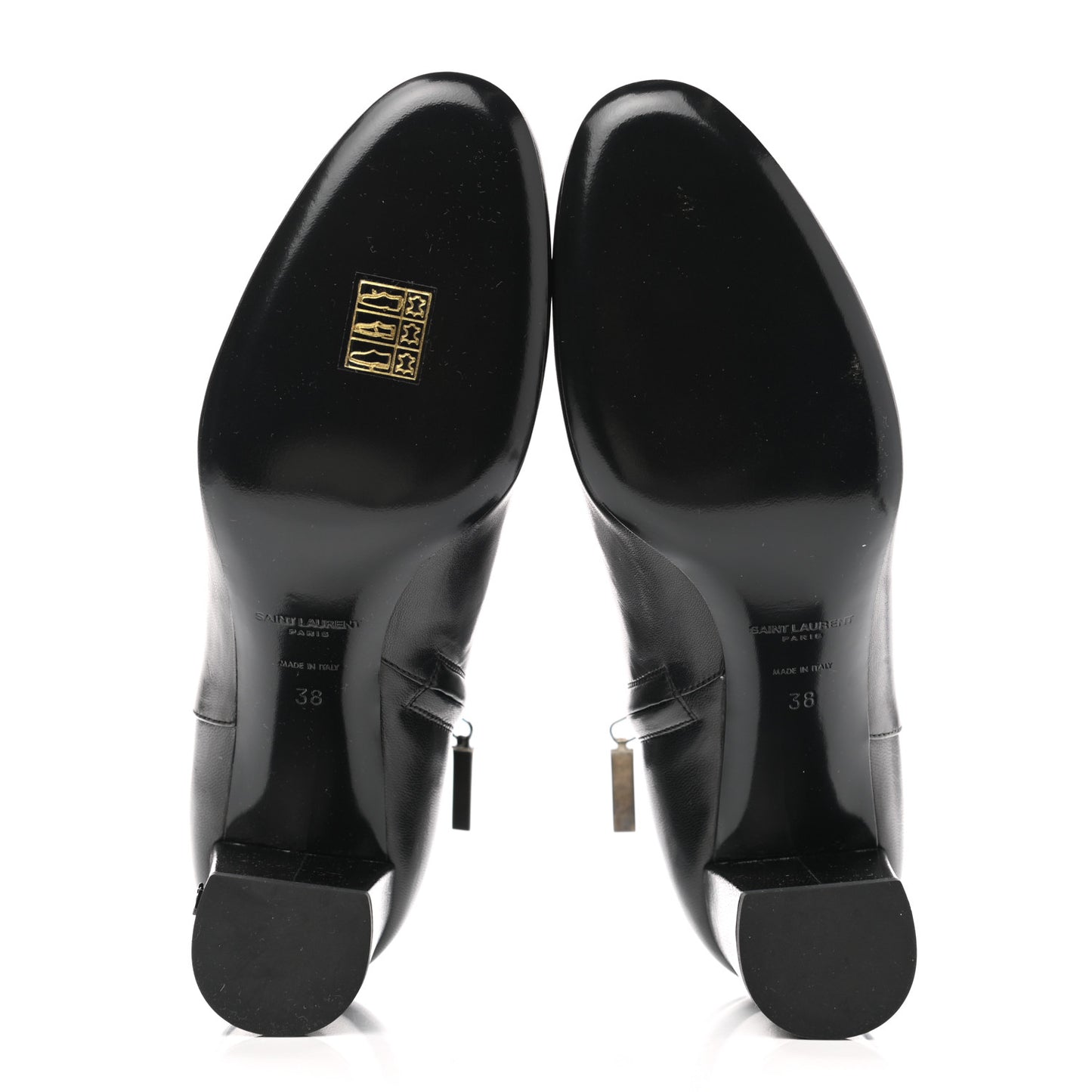 Nappa Vendome Loulou Ankle Zip Boot 38 Black