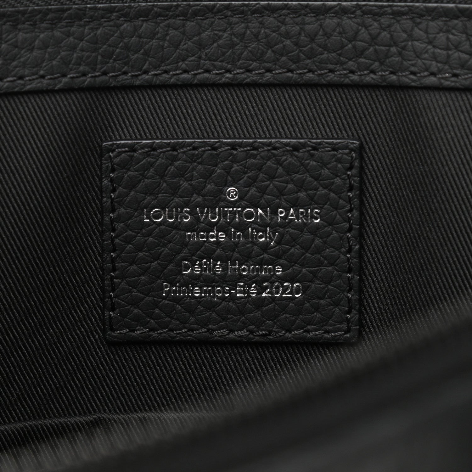 Louis Vuitton Taurillon Monogram Sac Plat Messenger Black 6 of 9