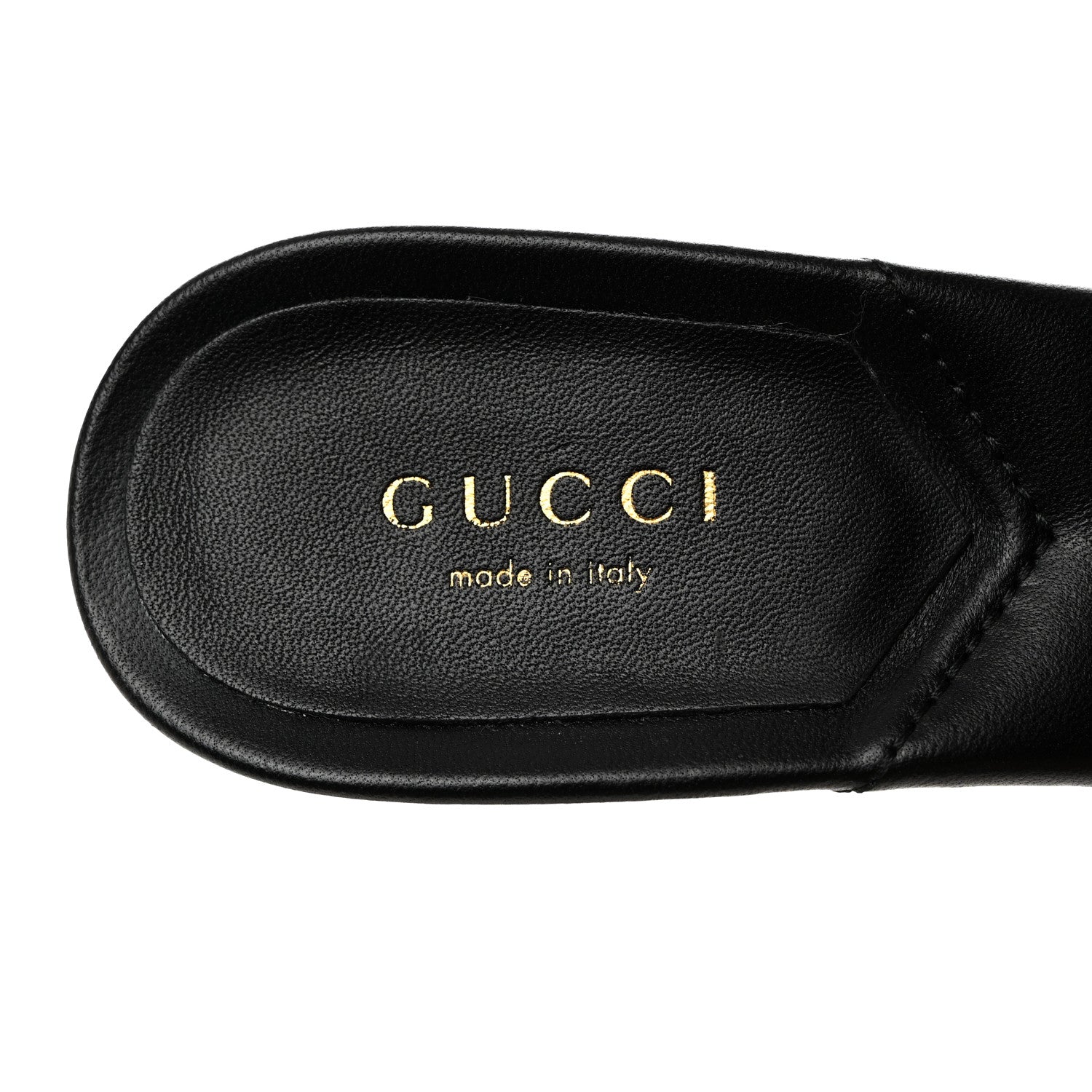 Gucci Nappa Matelasse Monochrome GG Marmont 75mm Slide Sandals 36.5 Black 6 of 9