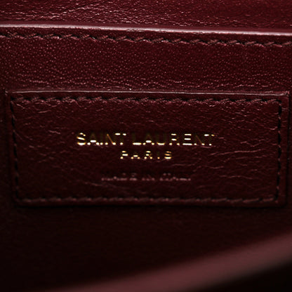 Saint Laurent SAINT LAURENT Smooth Calfskin Medium Classic Monogram Cassandra Top Handle Black Rouge Legion 5 of 9