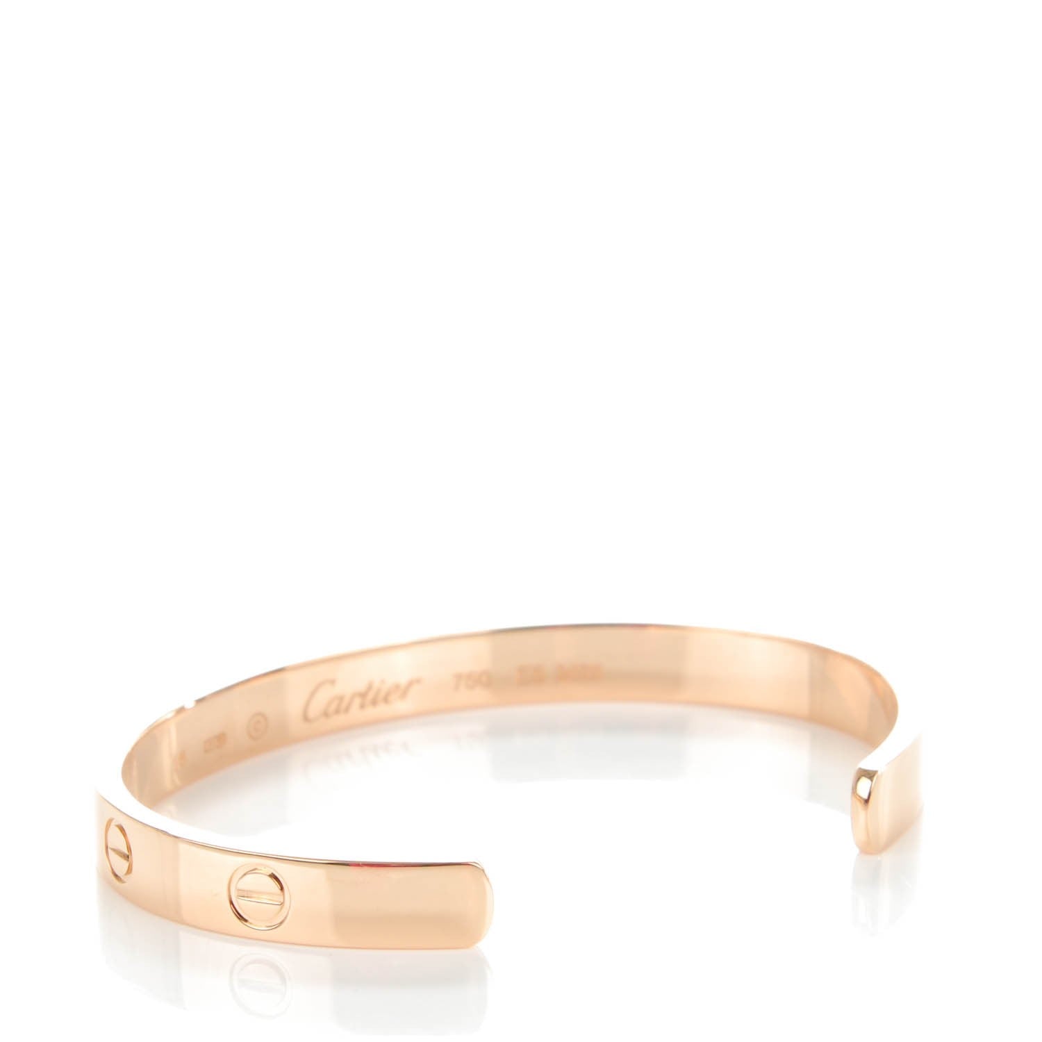 Cartier 18K Pink Gold LOVE Cuff Bracelet 16 3 of 5