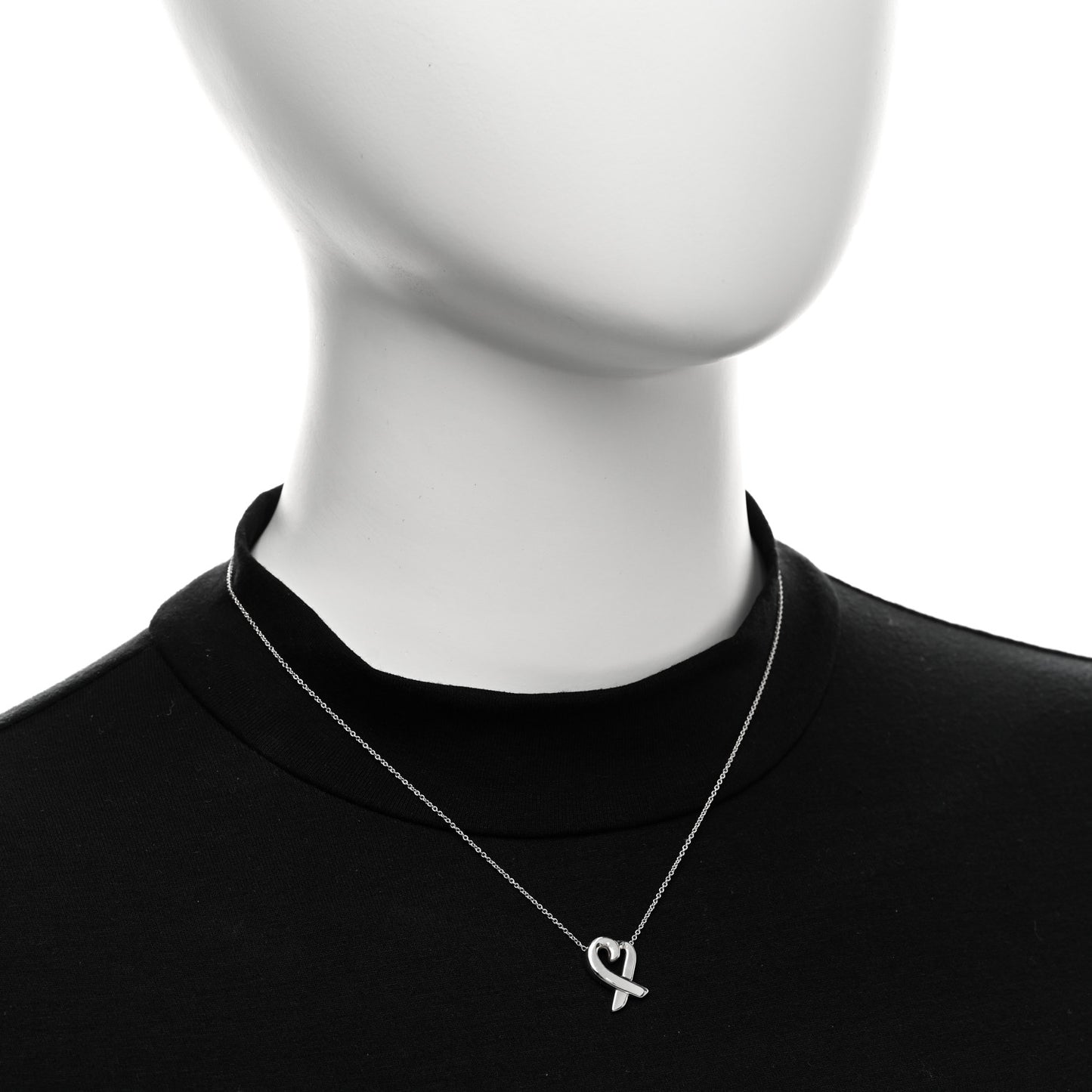 Sterling Silver Small Paloma Picasso Loving Heart Pendant Necklace