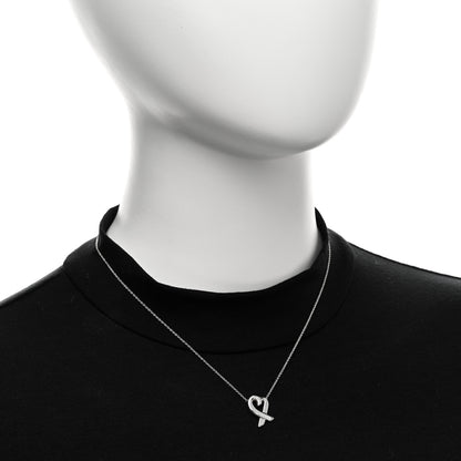 Tiffany Sterling Silver Small Paloma Picasso Loving Heart Pendant Necklace 2 of 5