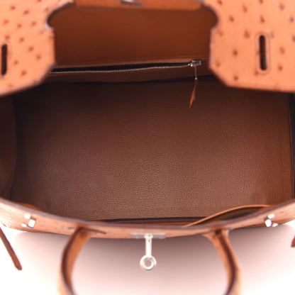 Hermes Ostrich Birkin 35 Gold 5 of 12