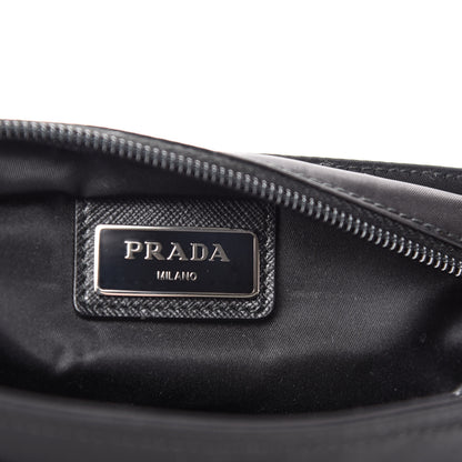 Prada Nylon Vela Small Flat Messenger Bag Black 8 of 10
