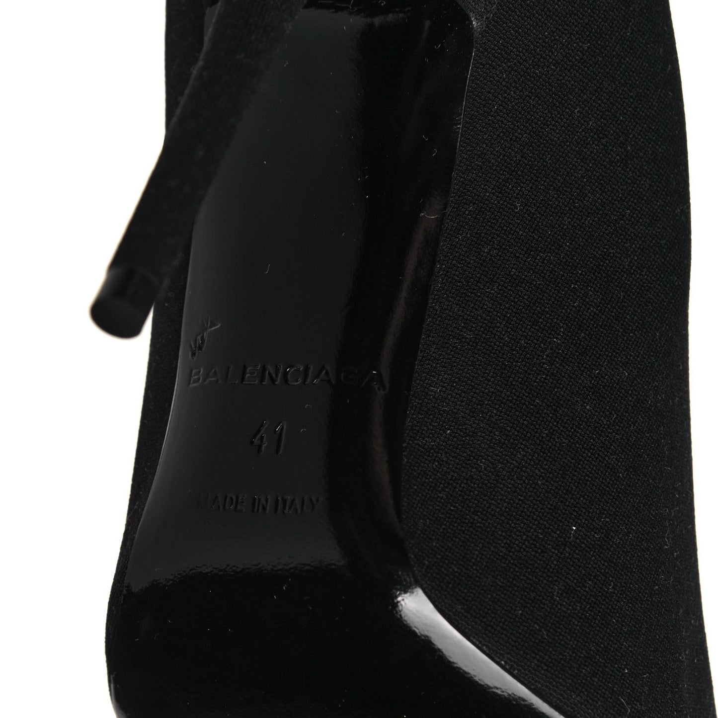 Spandex Pointed Toe Knife Thigh High Boots 41 Black
