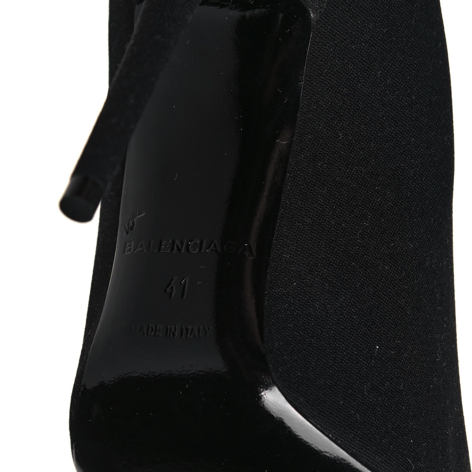 Balenciaga Spandex Pointed Toe Knife Thigh High Boots 41 Black 6 of 6