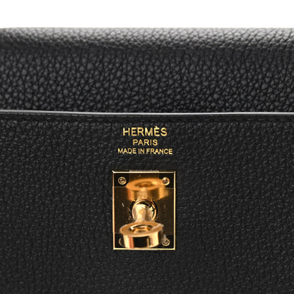 Hermes Togo Kelly Retourne 25 Black 6 of 11
