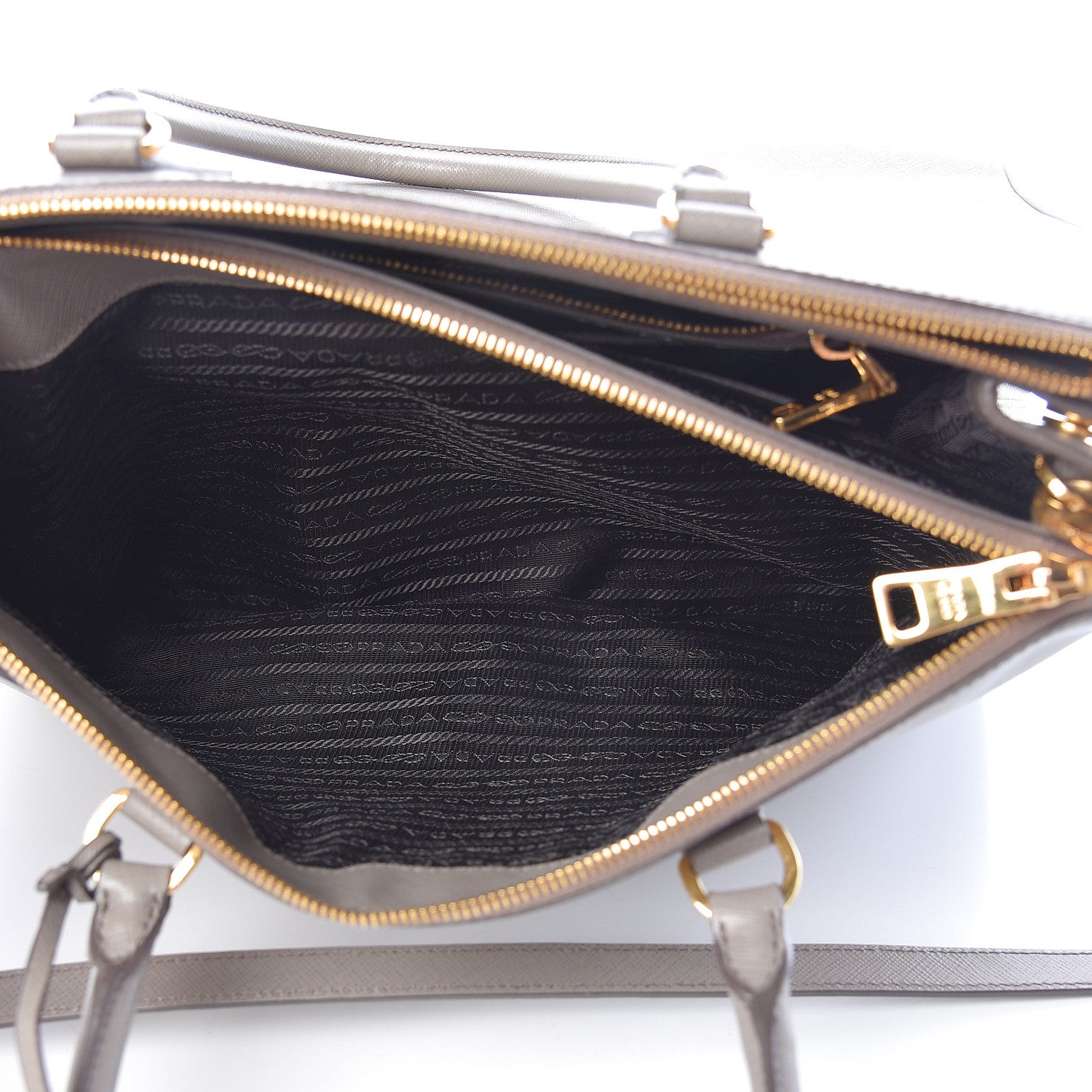 Prada Saffiano Large Galleria Double Zip Tote Argilla 7 of 17