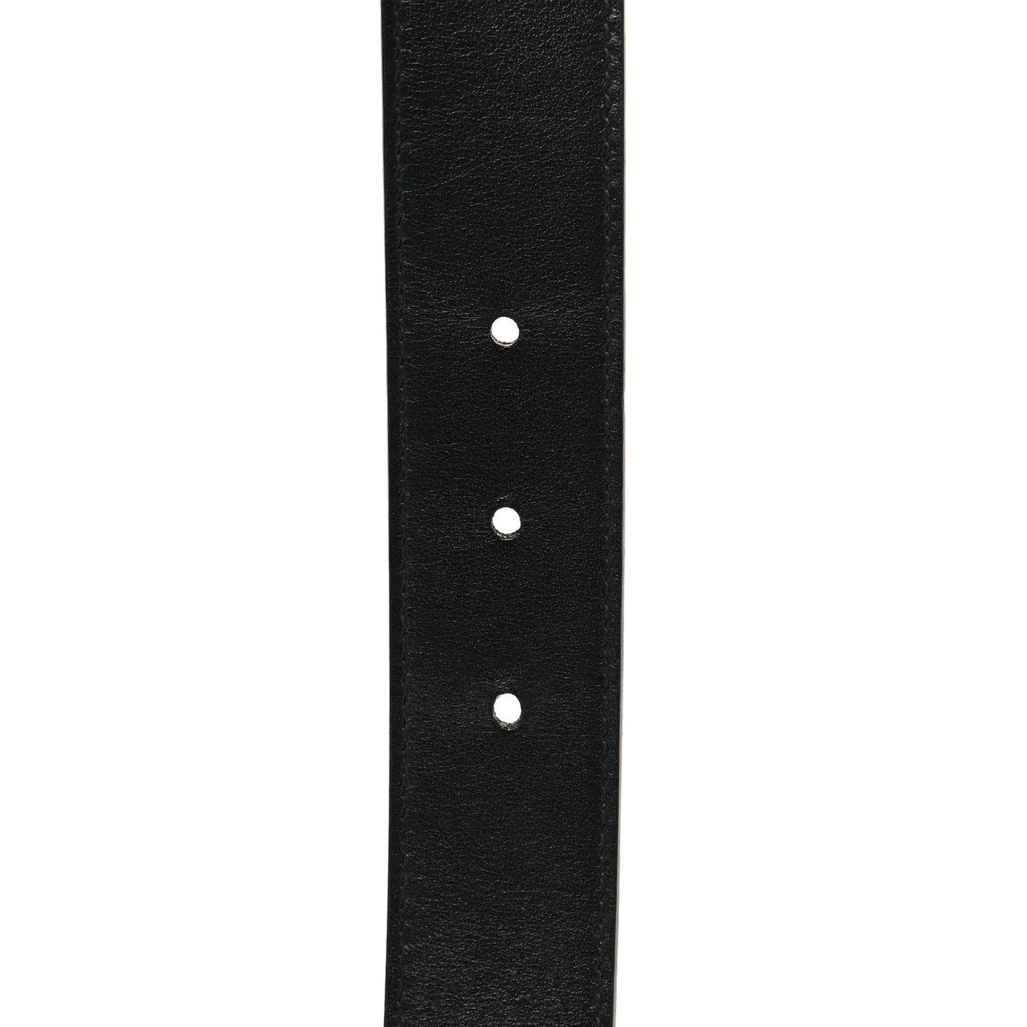 GG Supreme Monogram Plutone Calfskin Double G Reversible 30mm Belt 90 36 Beige Ebony Black