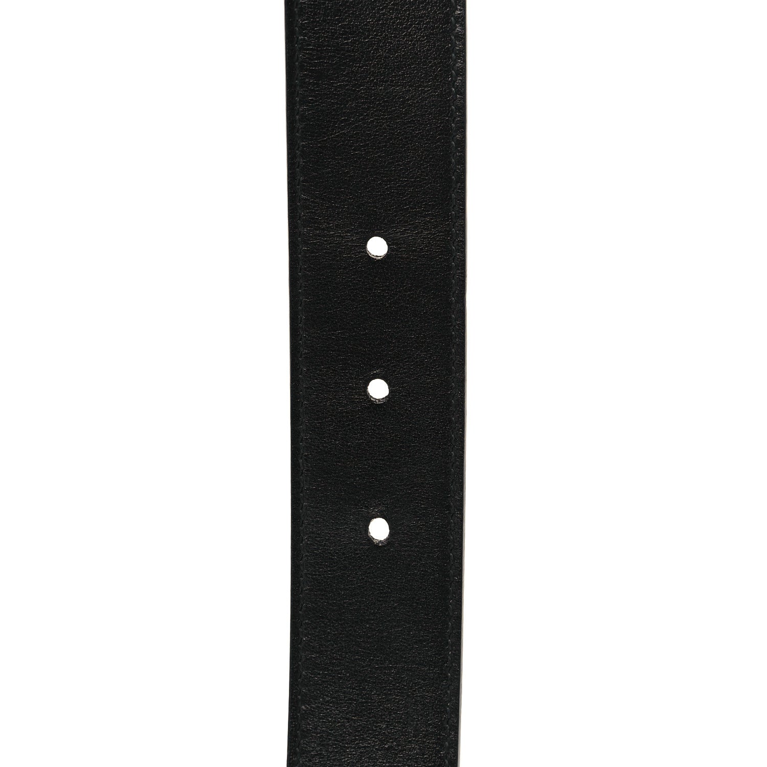 Gucci GG Supreme Monogram Plutone Calfskin Double G Reversible 30mm Belt 90 36 Beige Ebony Black 7 of 7
