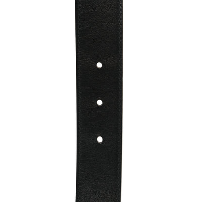 Gucci GG Supreme Monogram Plutone Calfskin Double G Reversible 30mm Belt 90 36 Beige Ebony Black 7 of 7