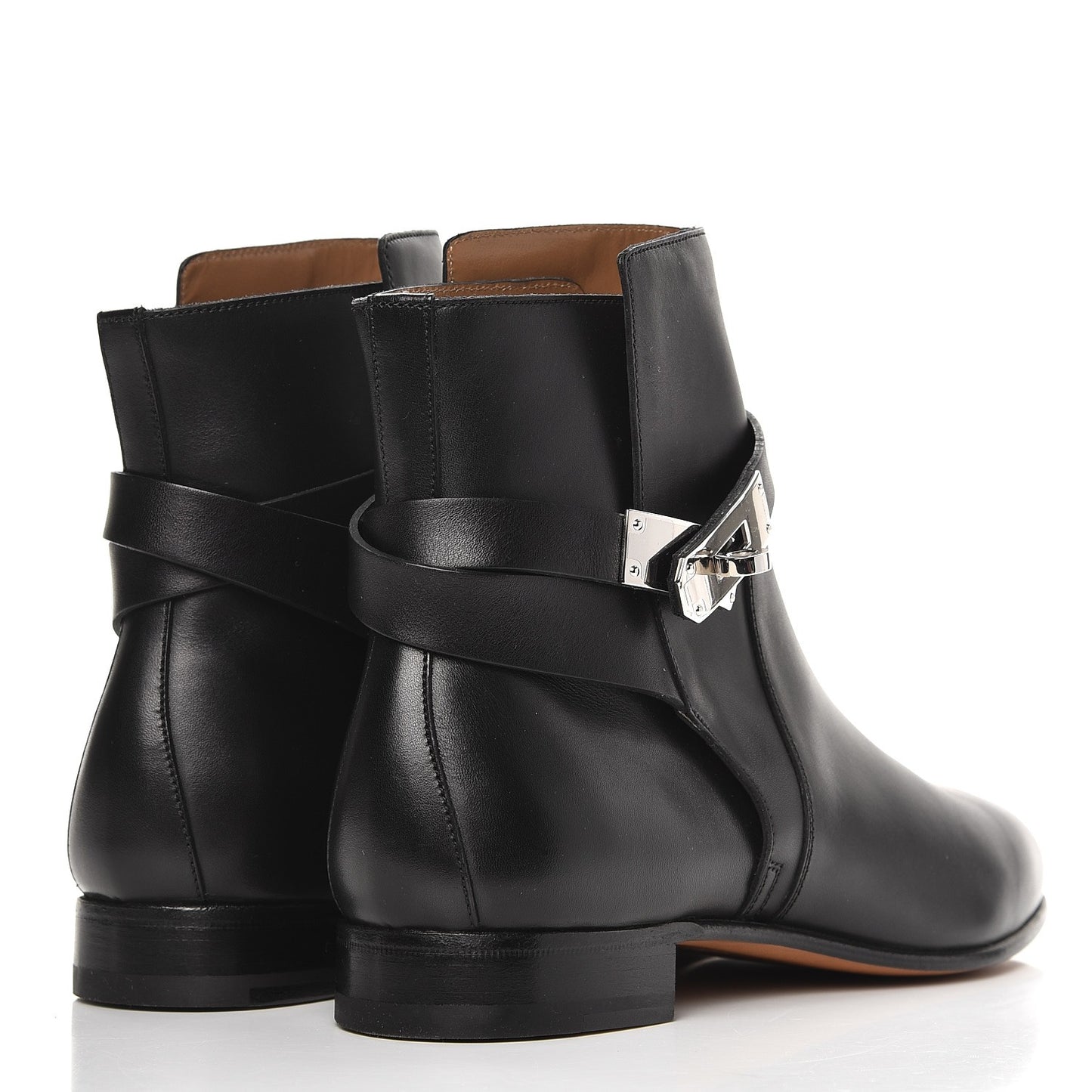 Calfskin Neo Low Boots 38.5 Black