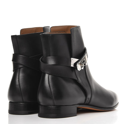 Hermes Calfskin Neo Low Boots 38.5 Black 4 of 7