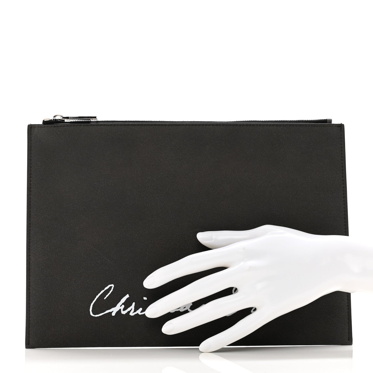 Calfskin 1947 Lily of The Valley Pouch Grey