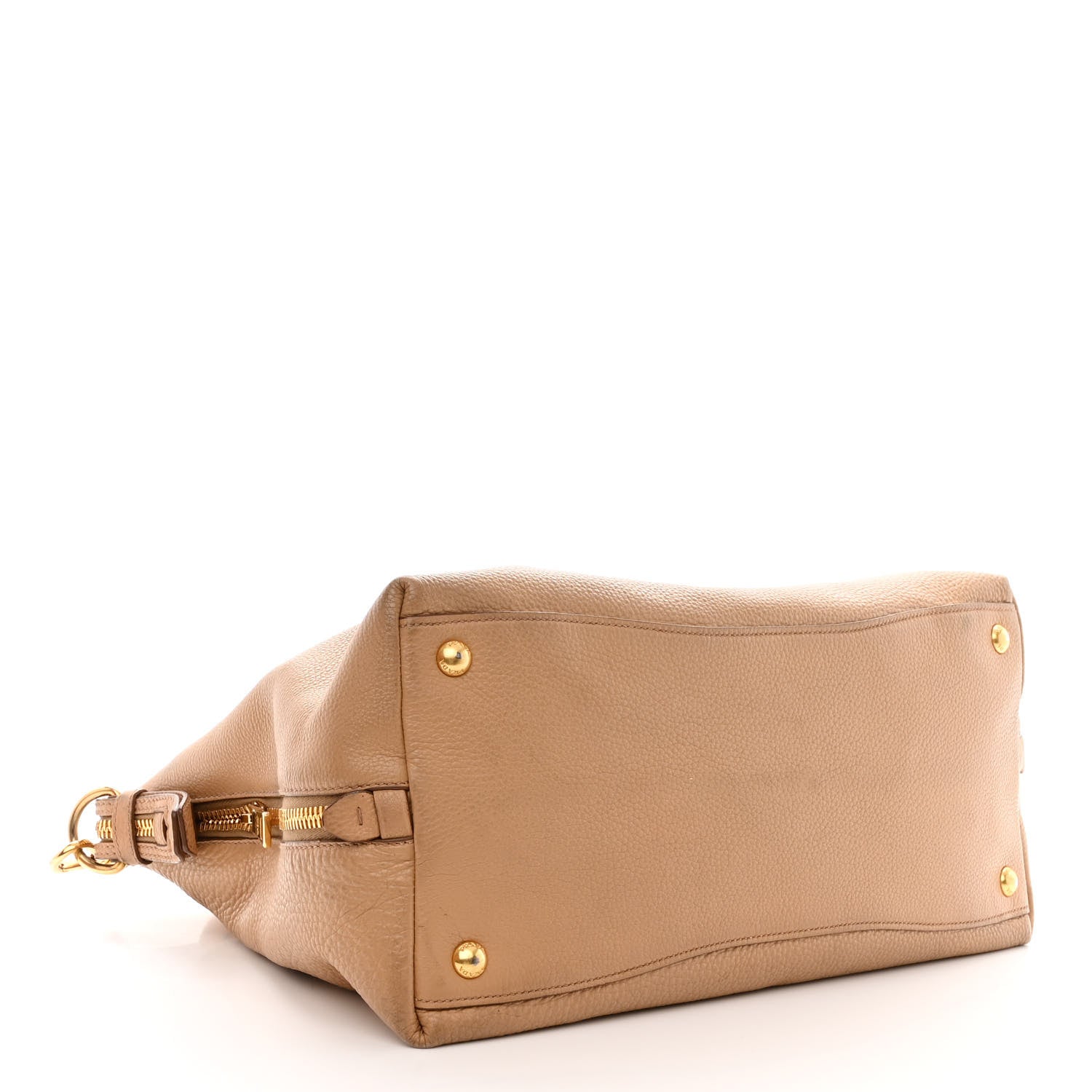 Prada Vitello Daino Side Zip Tote Naturale 4 of 21