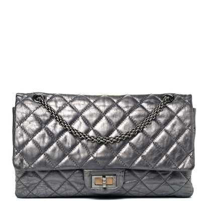 Chanel Metallic Aged Calfskin Quilted 2.55 Reissue 227 Flap Dark Silver 1 of 4