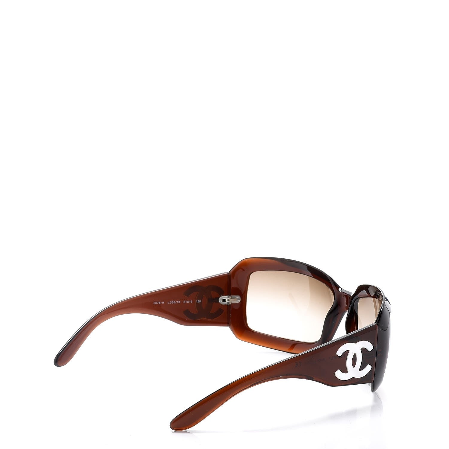 Chanel Mother of Pearl CC Sunglasses 5076-H Brown 4 of 8
