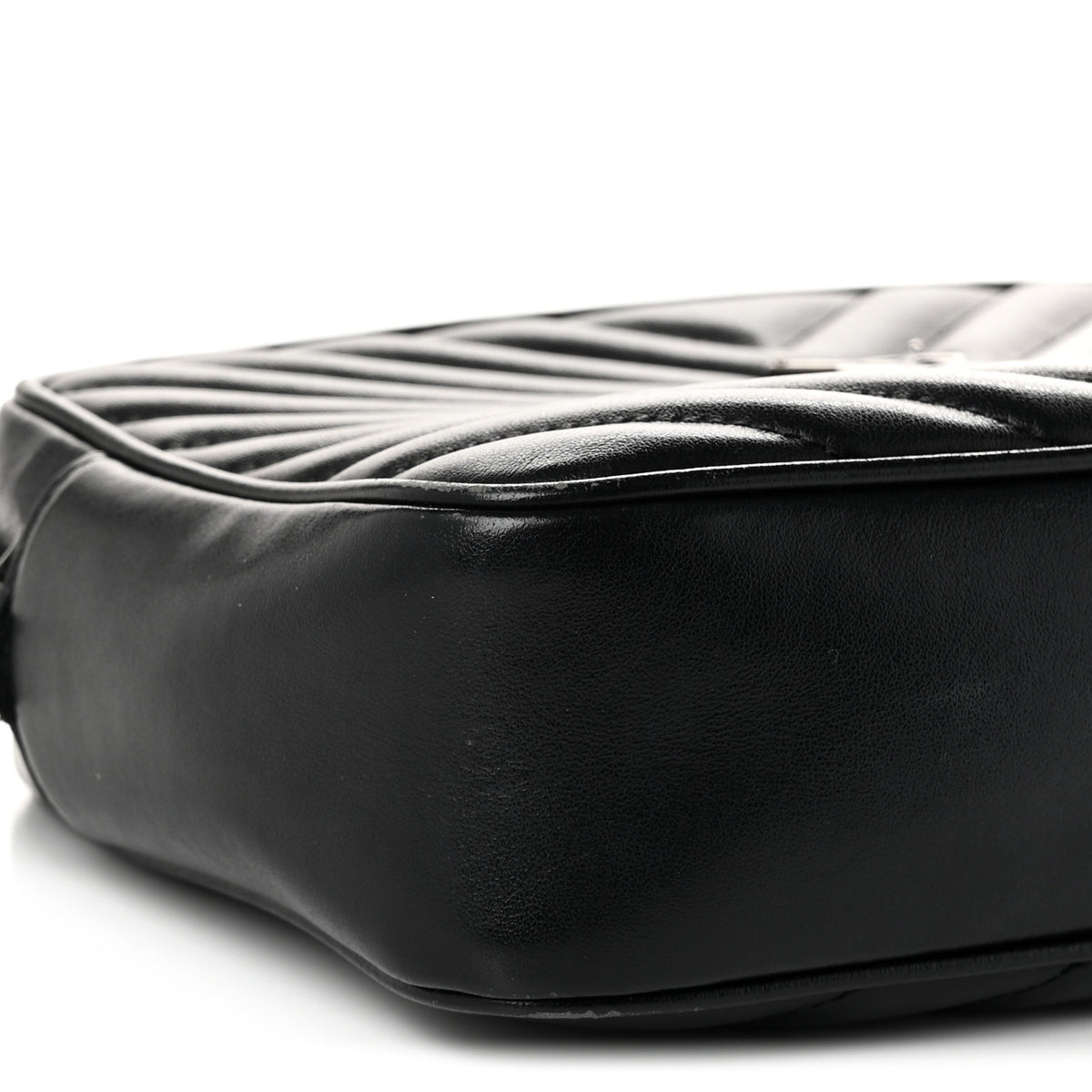Saint Laurent Calfskin Matelasse Monogram Lou Camera Bag Black 9 of 13