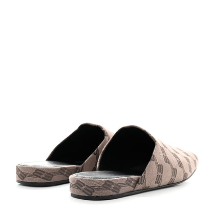 Balenciaga Jacquard BB Monogram Mens Cosy Mules 40 Dark Mink Grey Dark Brown 4 of 9