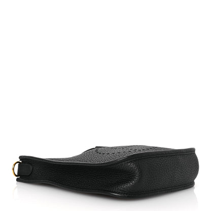 Hermes Taurillon Clemence Evelyne TPM Black 4 of 12
