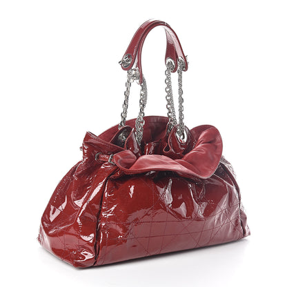 Christian Dior Patent Cannage Medium Le Trente Tote Red 3 of 8