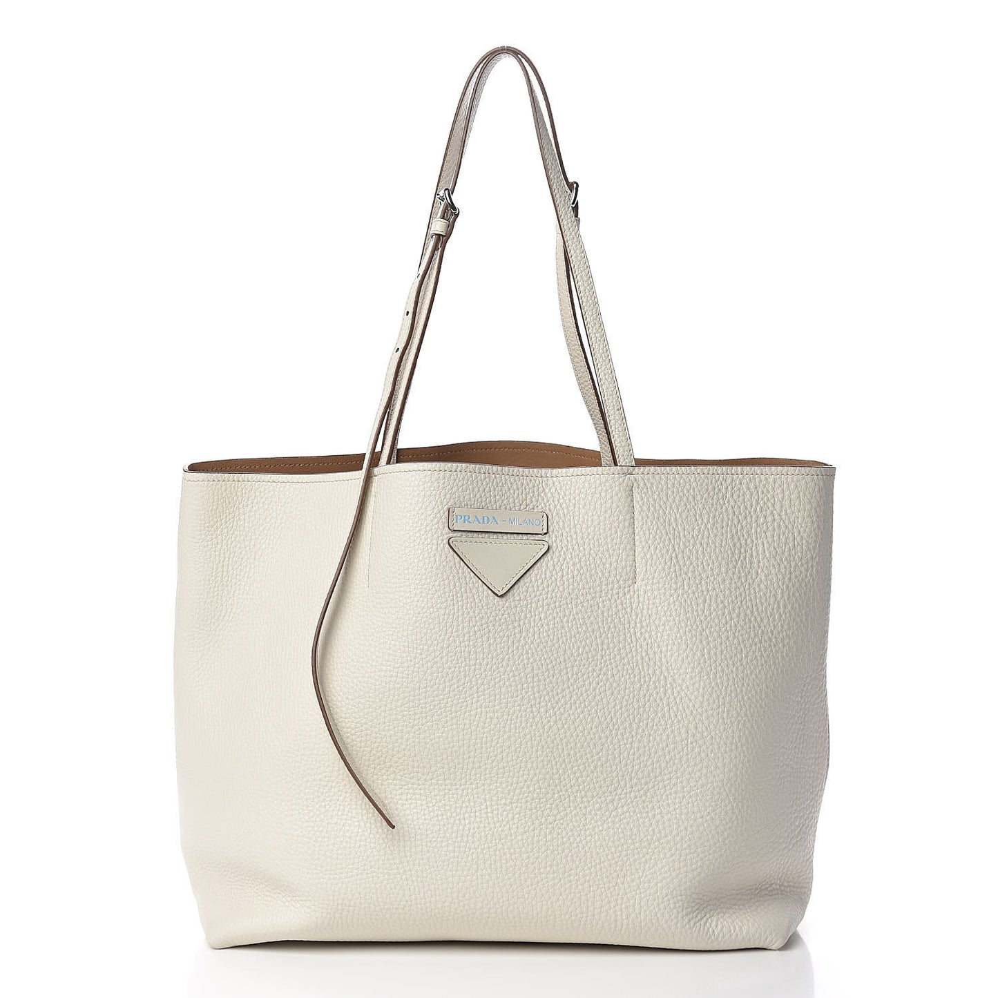 Vitello Daino Shopping Tote Talco
