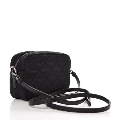 Prada Nylon Tessuto Impuntu Quilted Crossbody Bag Black 2 of 9