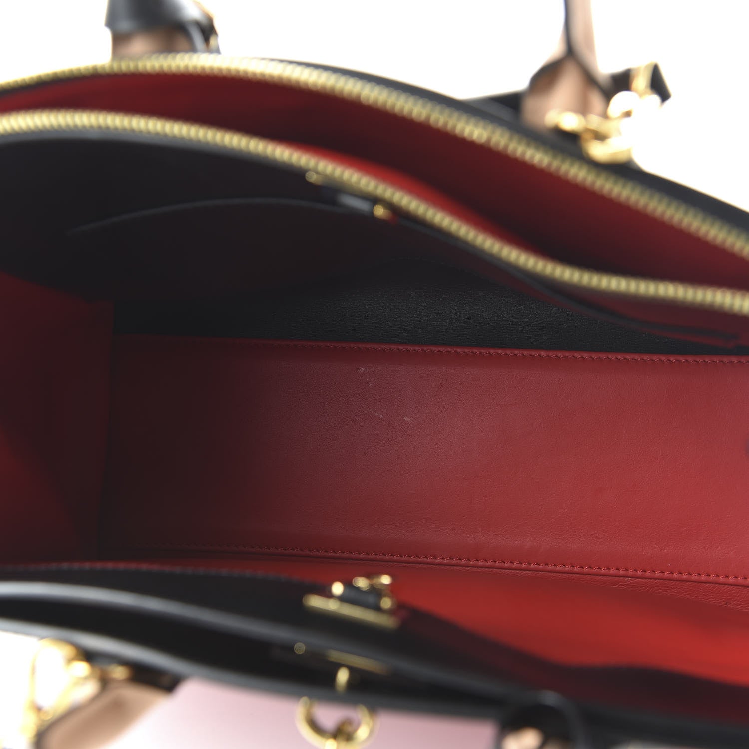 Louis Vuitton Calfskin City Steamer MM Rouge Black 5 of 13